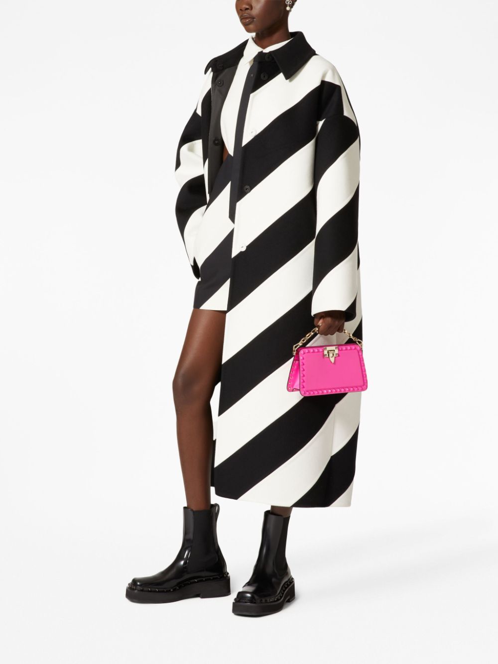 Valentino Garavani Rockstud leather clutch bag