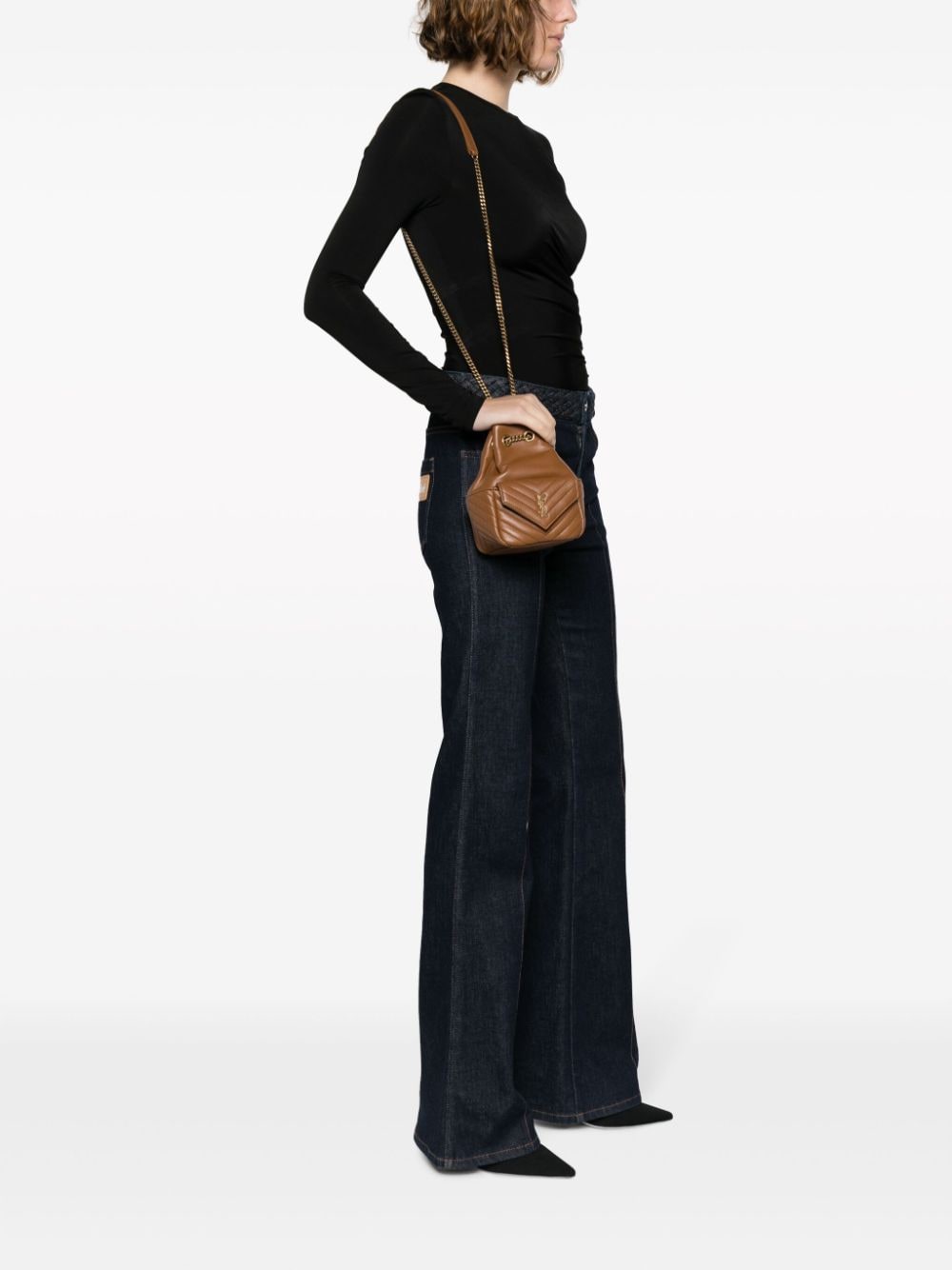 Saint Laurent mini Joe quilted leather bucket bag