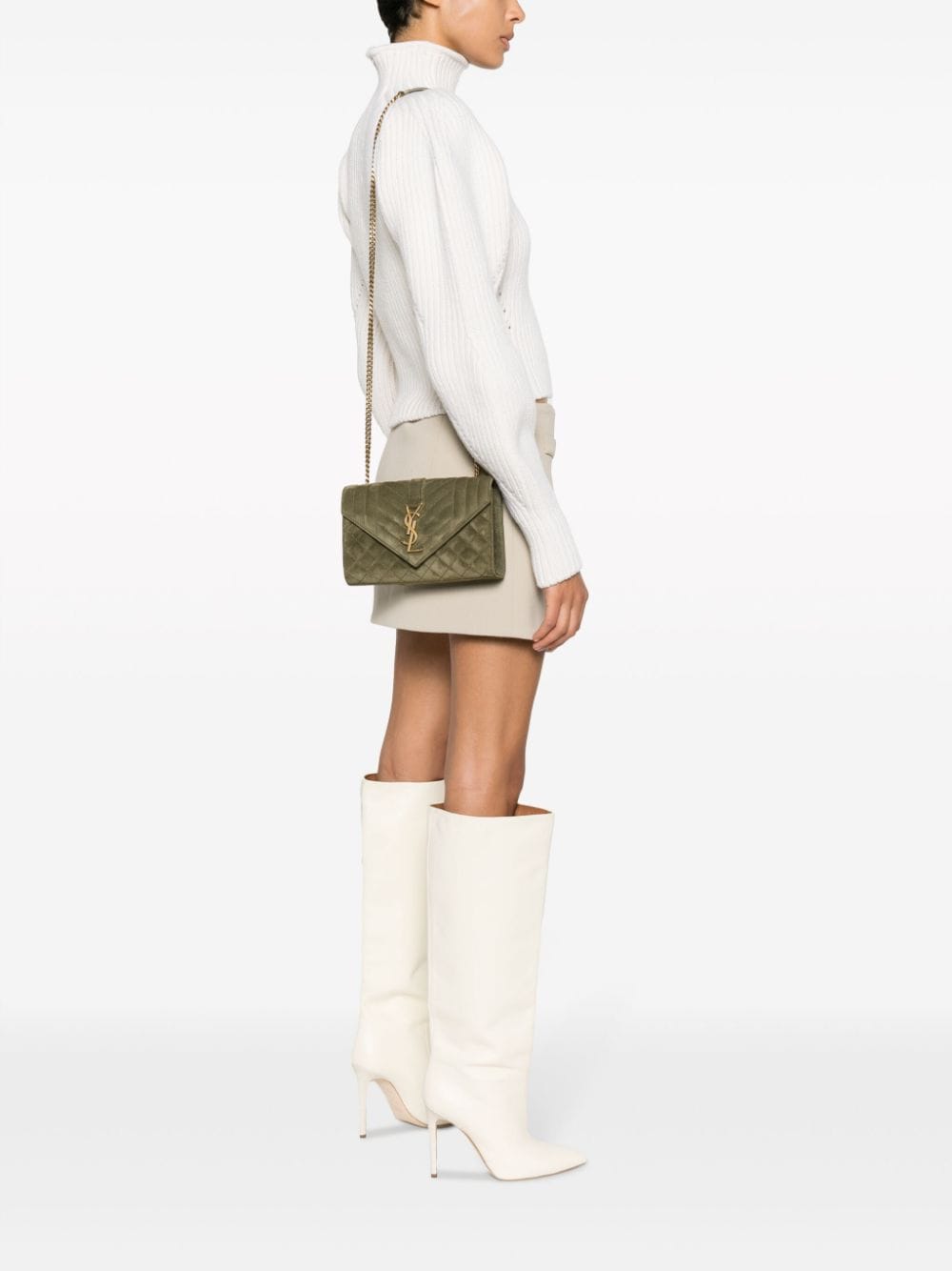 Saint Laurent Envelope quilted shoulder bag