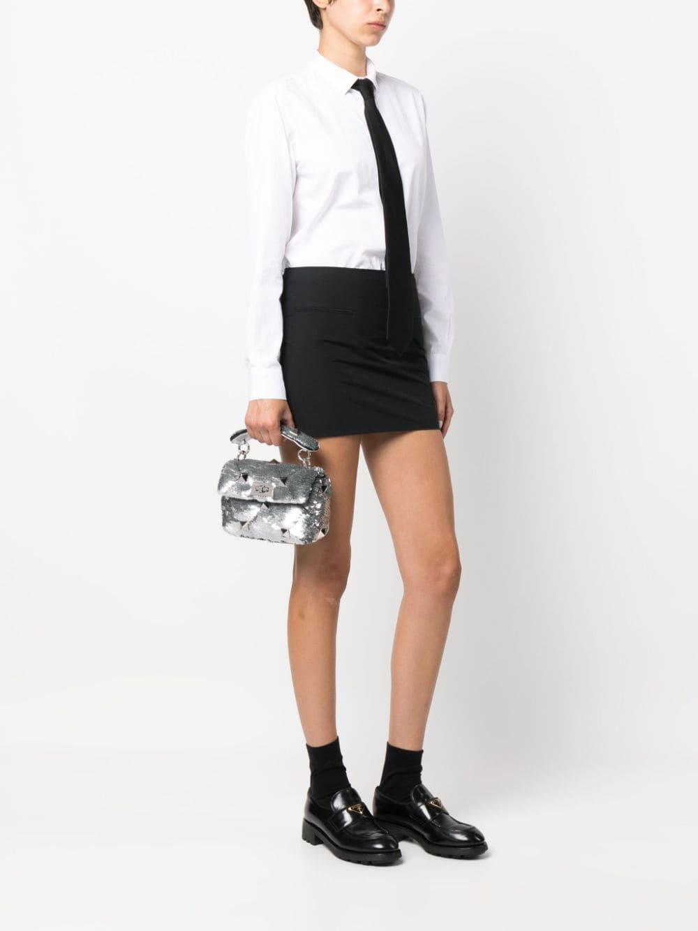 Valentino Garavani Roman Stud sequinned tote bag