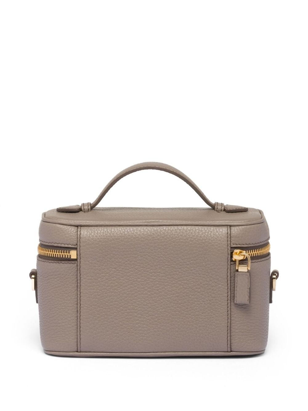 Pra*a logo-plaque leather mini-bag