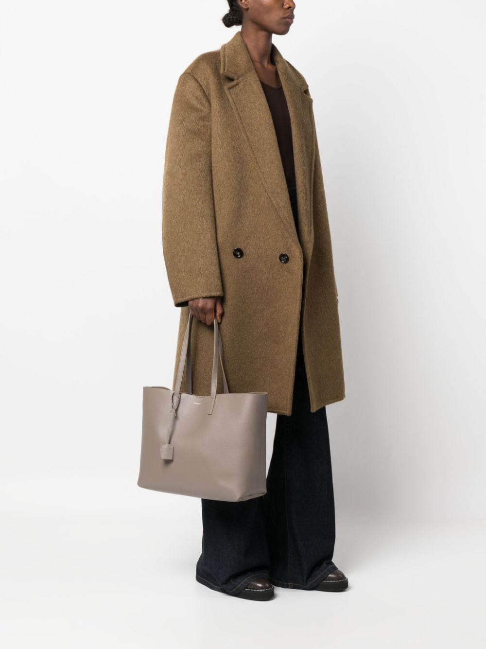 Saint Laurent Shopping logo-plaque tote bag