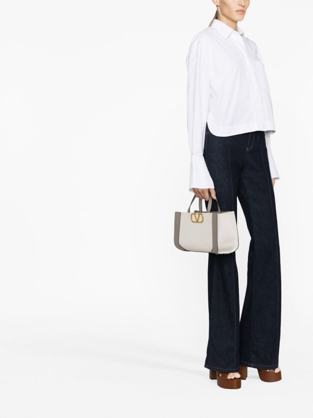 Valentino Garavani small VLogo Signature canvas tote bag