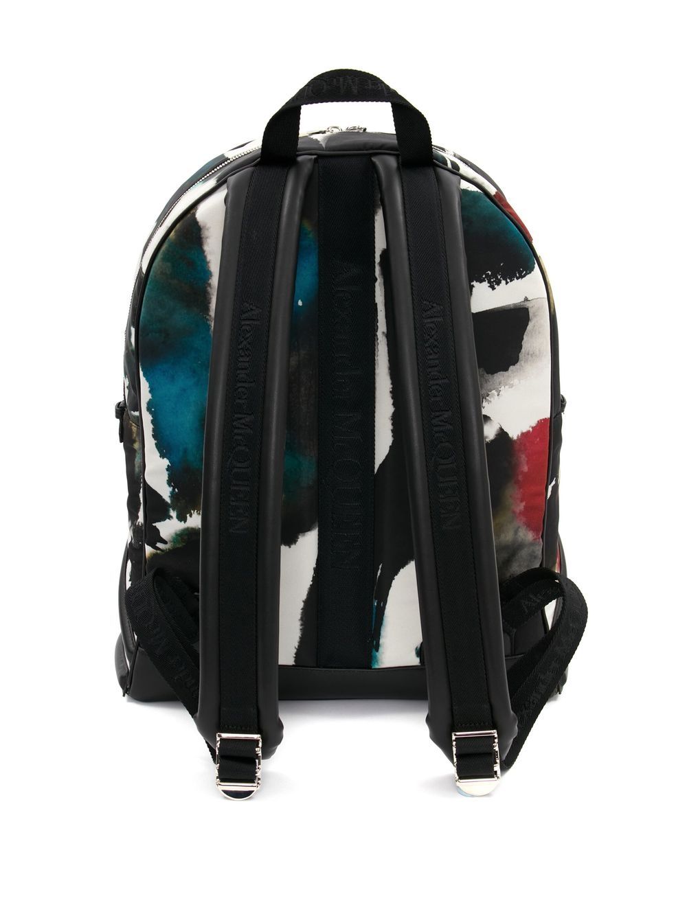 Alexander McQueen abstract-print backpack