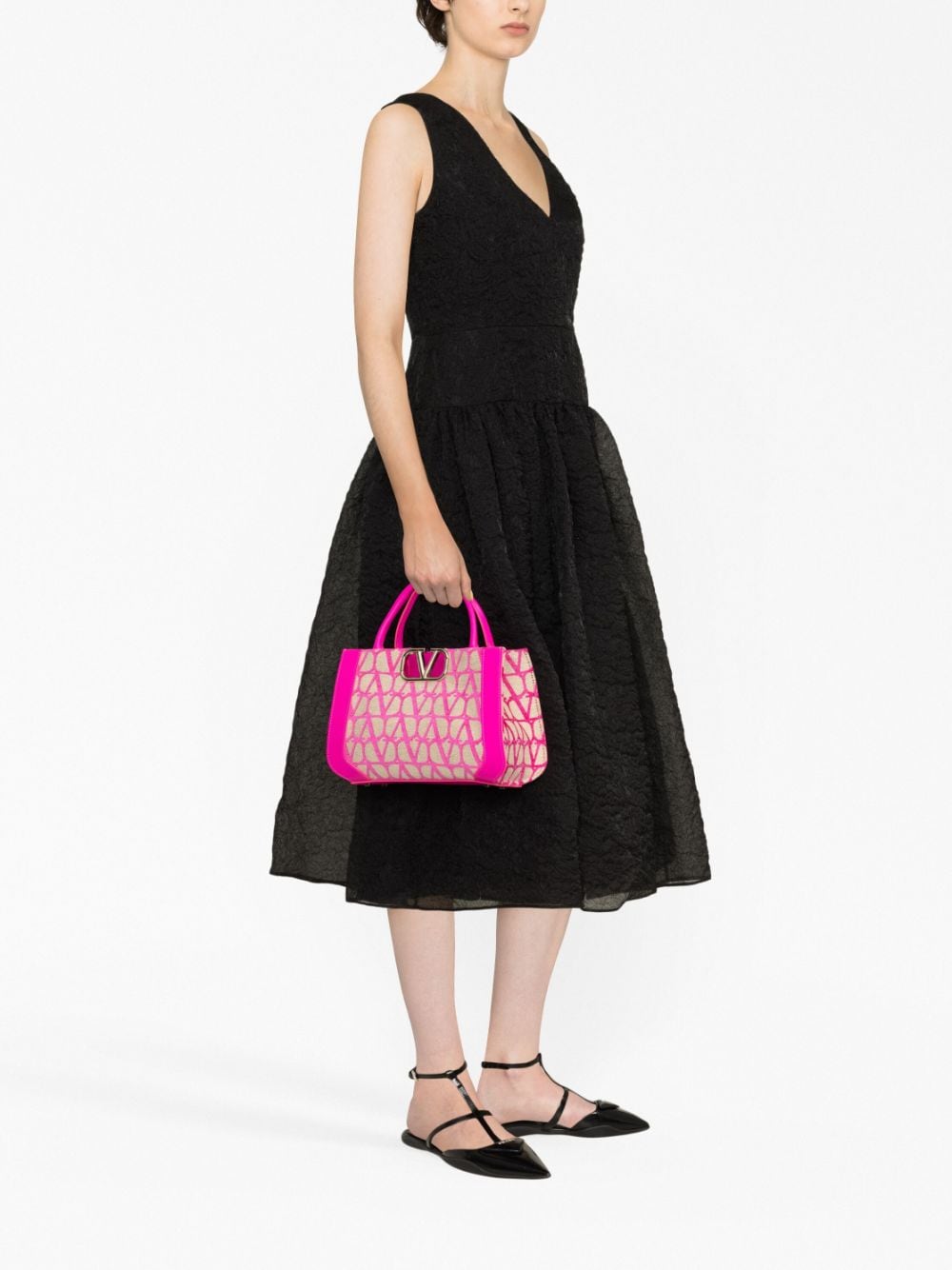 Valentino Garavani small Toile Iconographe VLogo tote bag