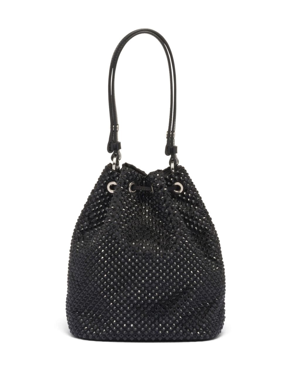Pra*a crystal-embellished drawstring mini bag