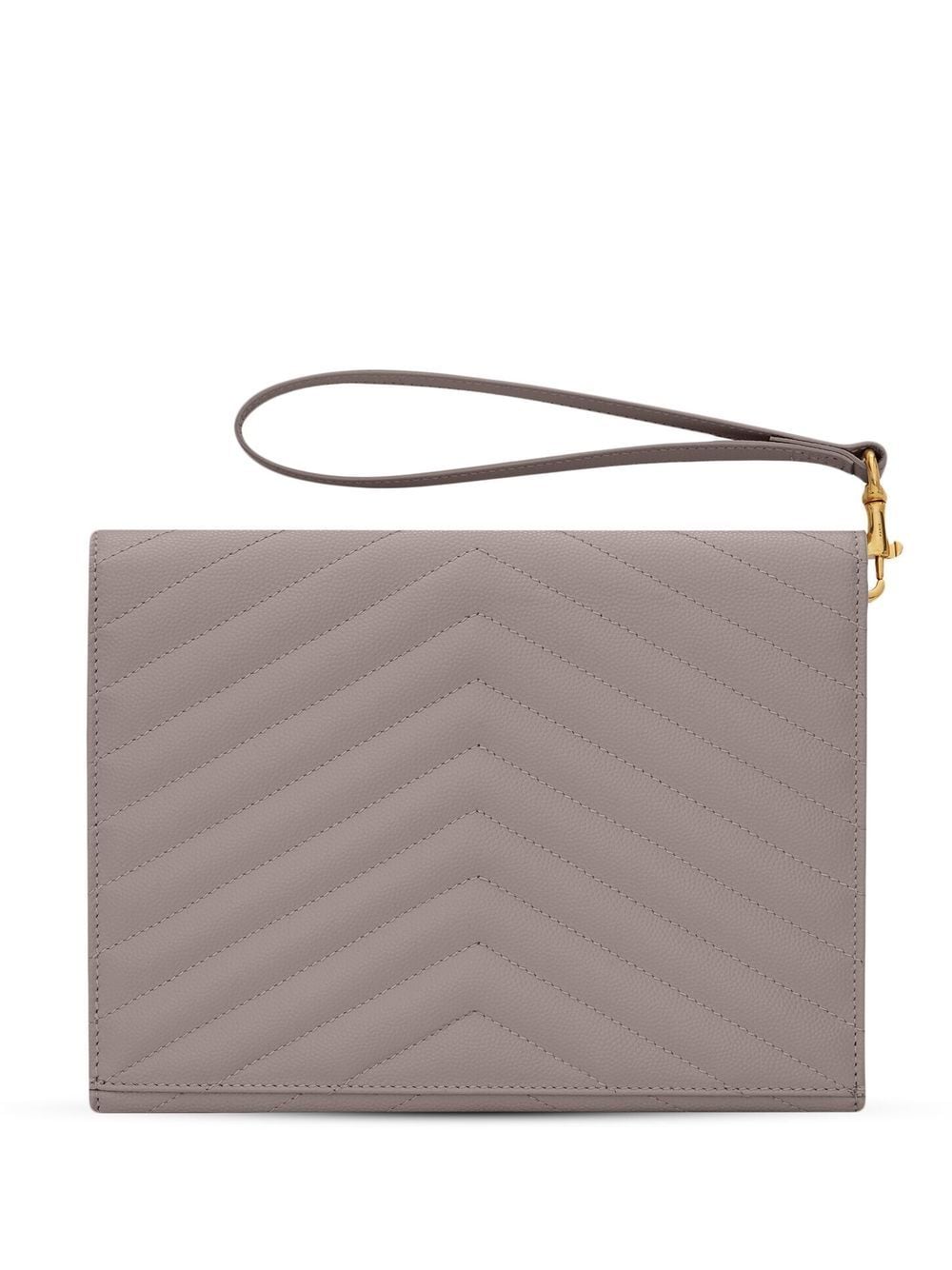 Saint Laurent Cassandre quilted clutch bag