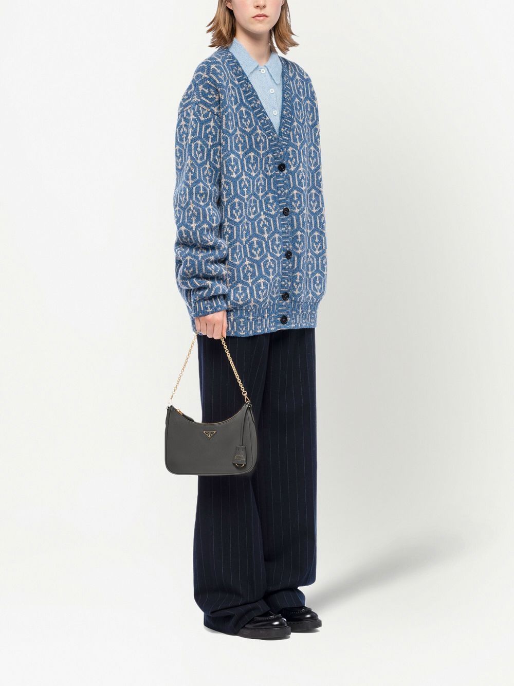 Pra*a re-edition 2005 leather shoulder bag