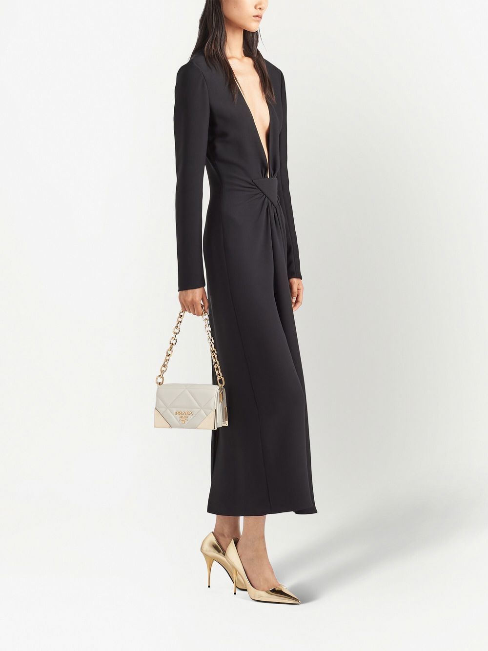 Pra*a quilted nappa leather shoulder bag