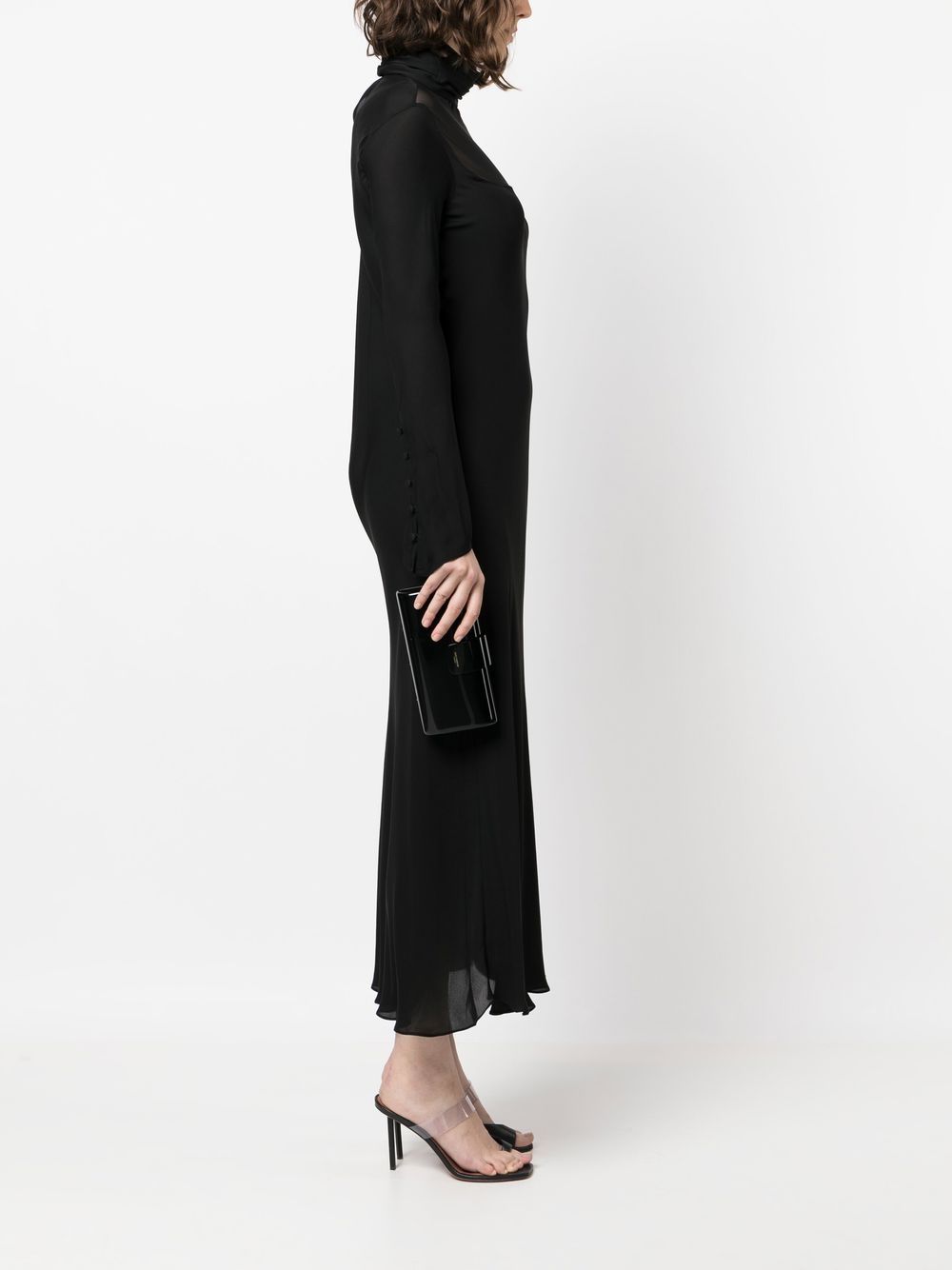 Saint Laurent patent box clutch bag