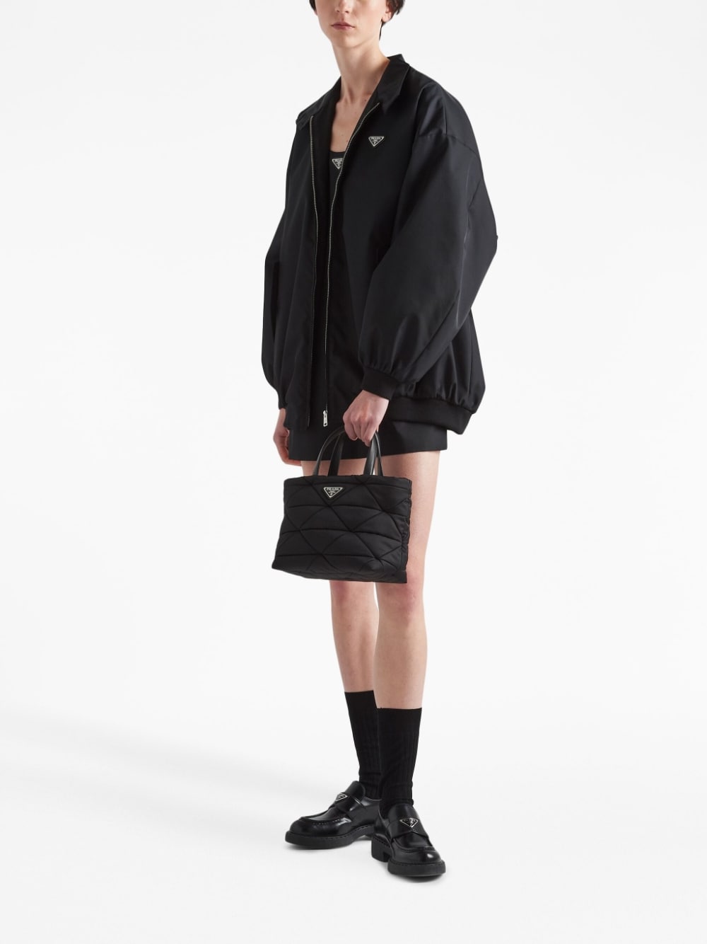 Pra*a re-nylon padded tote bag