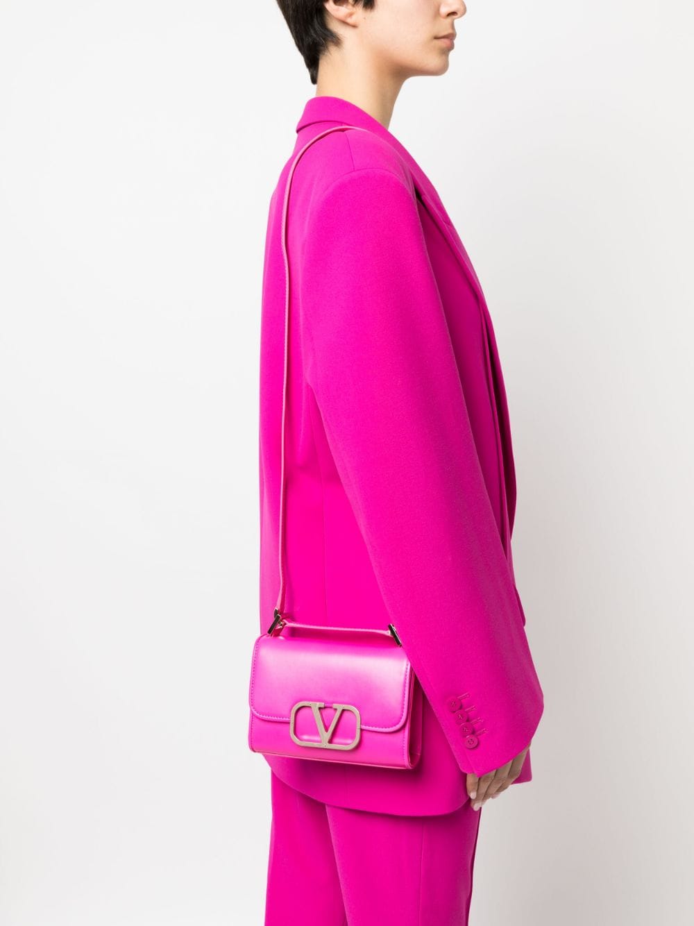Valentino Garavani small VLogo Type shoulder bag