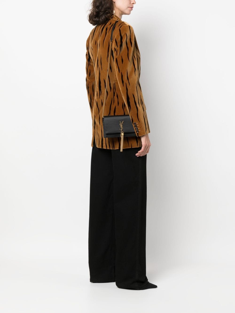 Saint Laurent Kate logo-plaque tassel bag