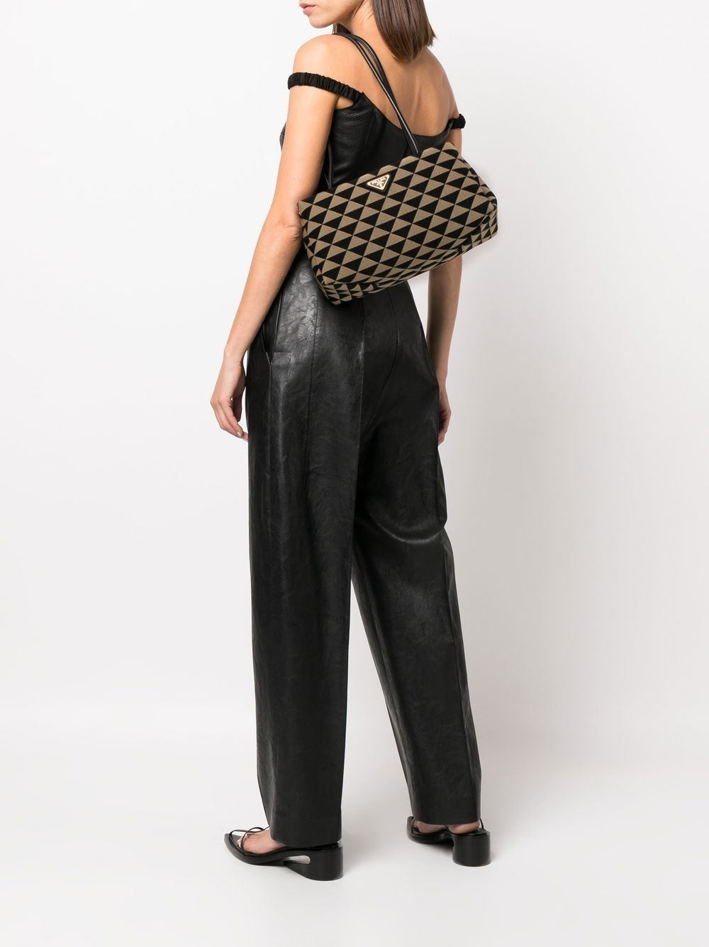 Pra*a symbole jacquard tote bag