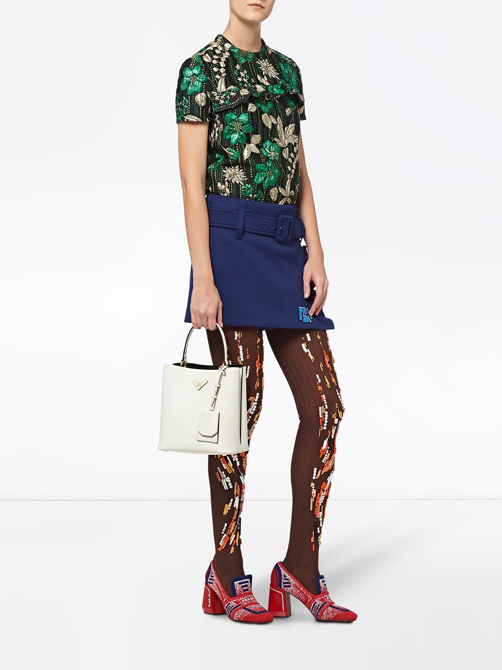 Pra*a double bucket bag