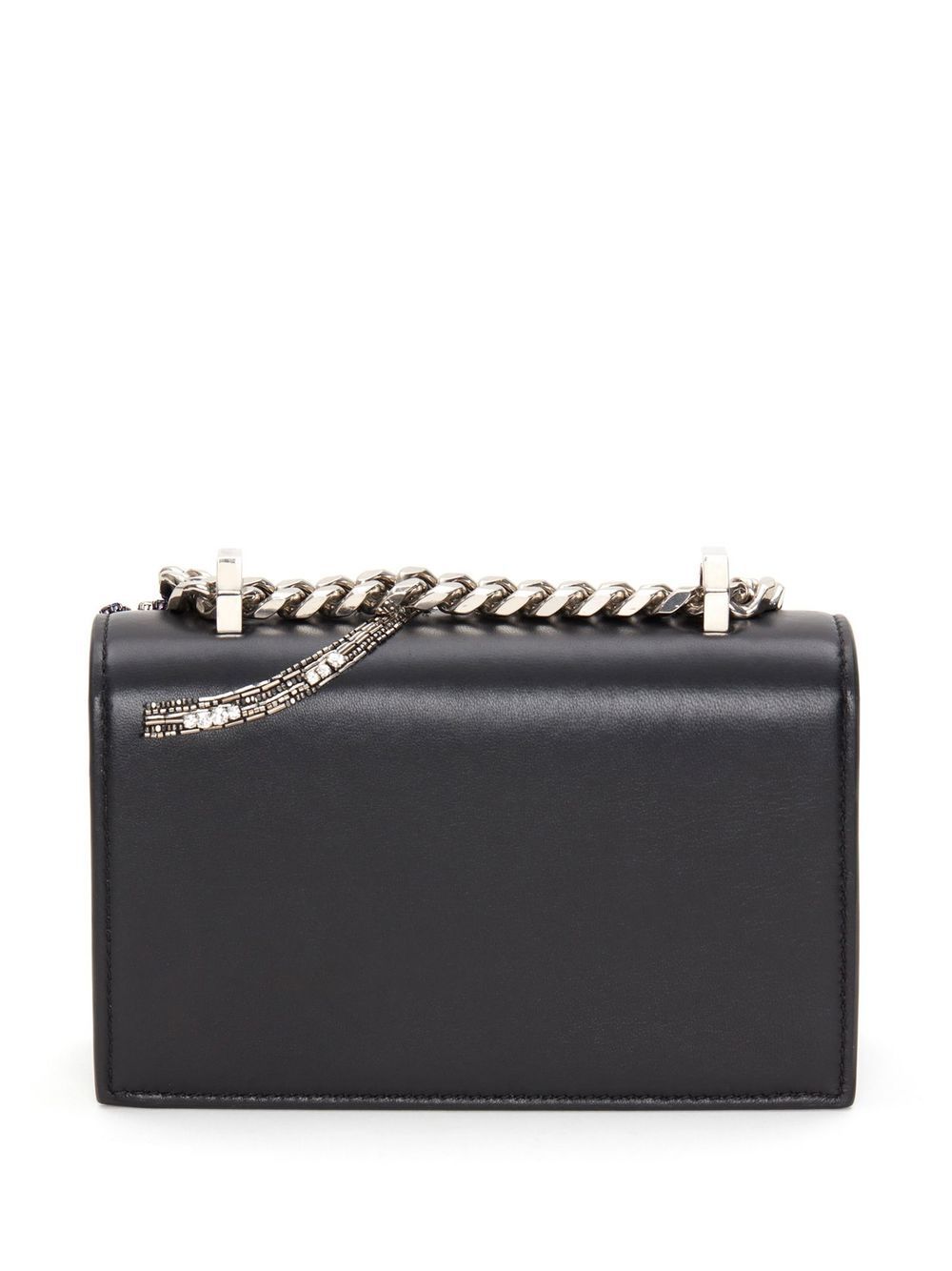 Alexander McQueen crystal-embellished leather mini bag