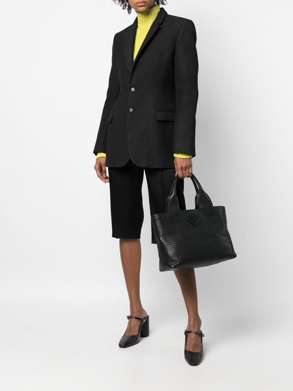 Pra*a logo patch tote bag