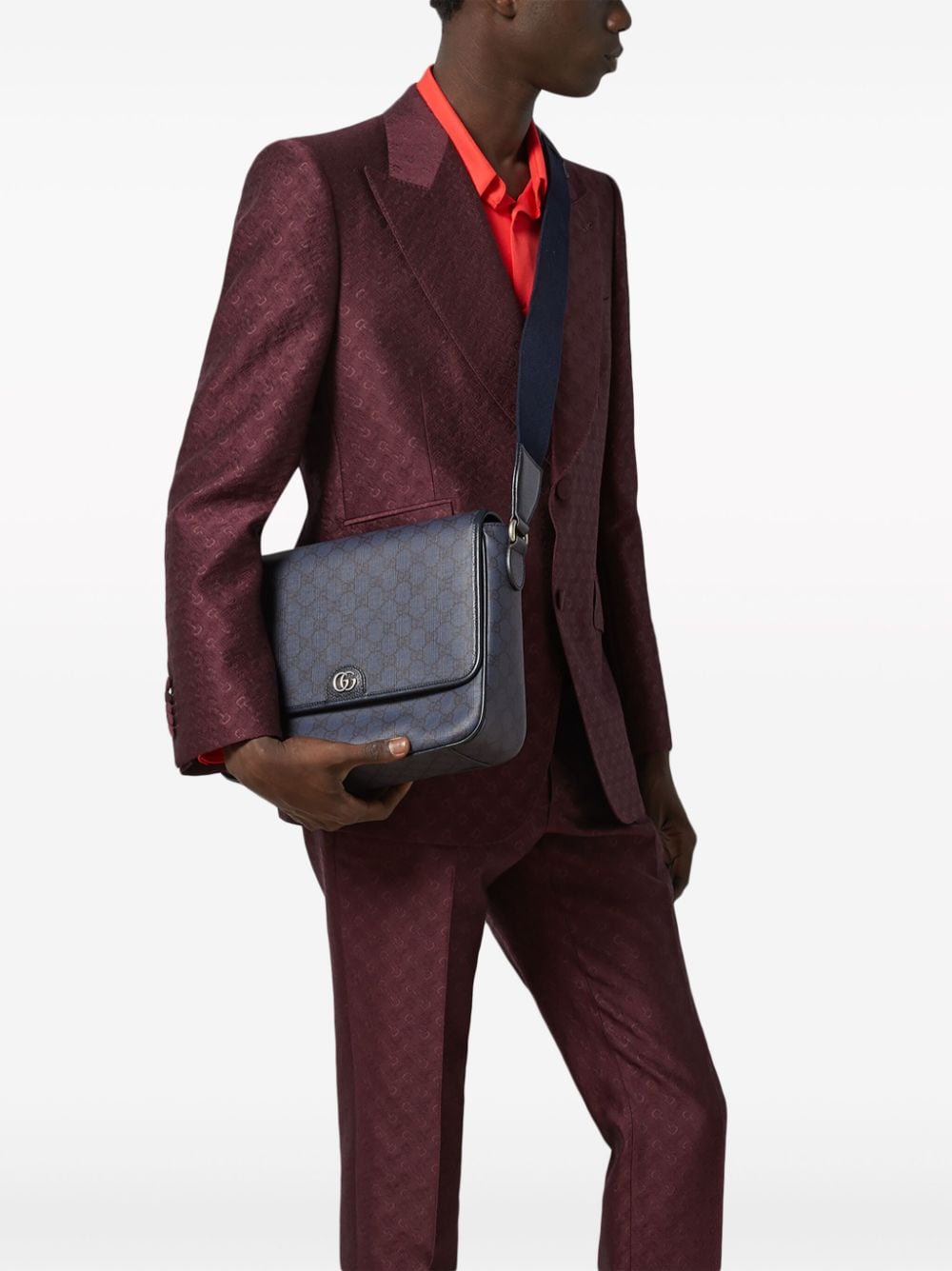 g*u*i gg S*p*e canvas messenger bag