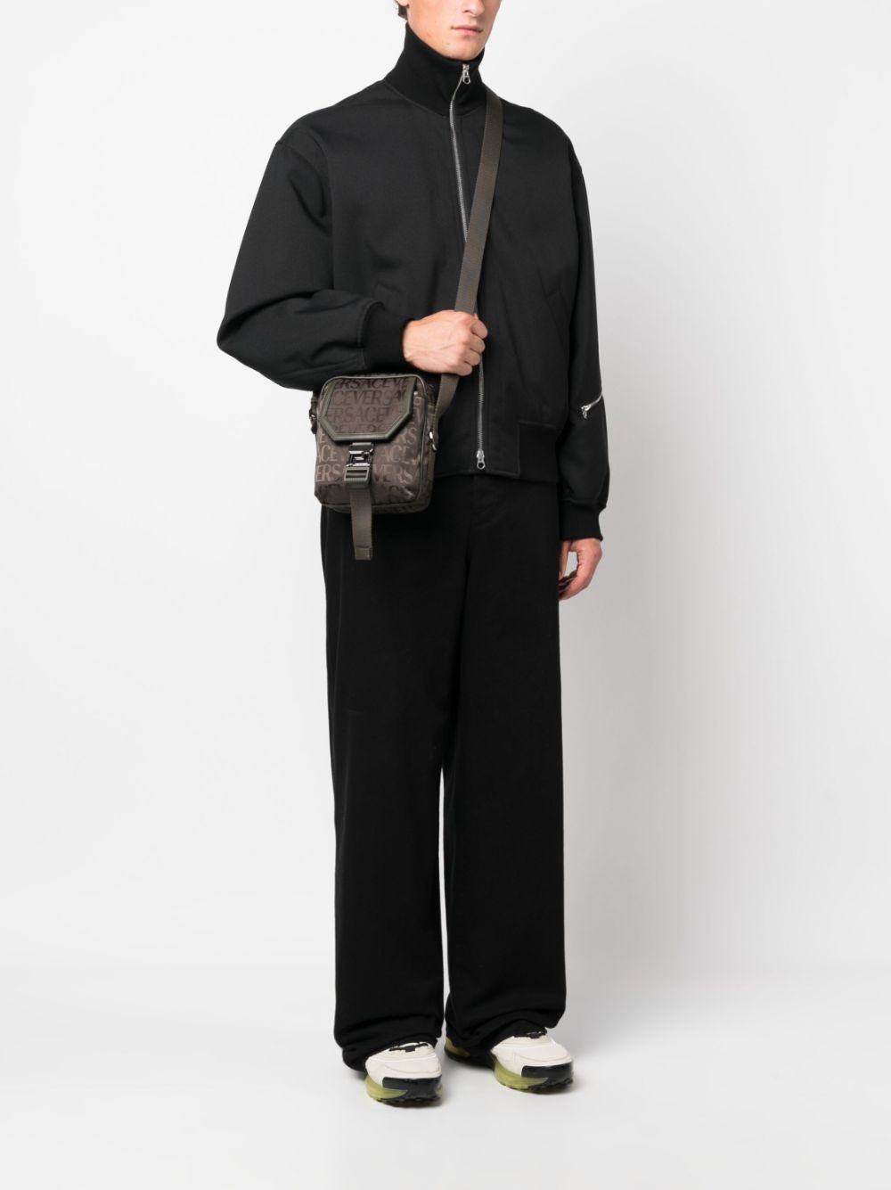 Versace Greca-plaque logo-print bag