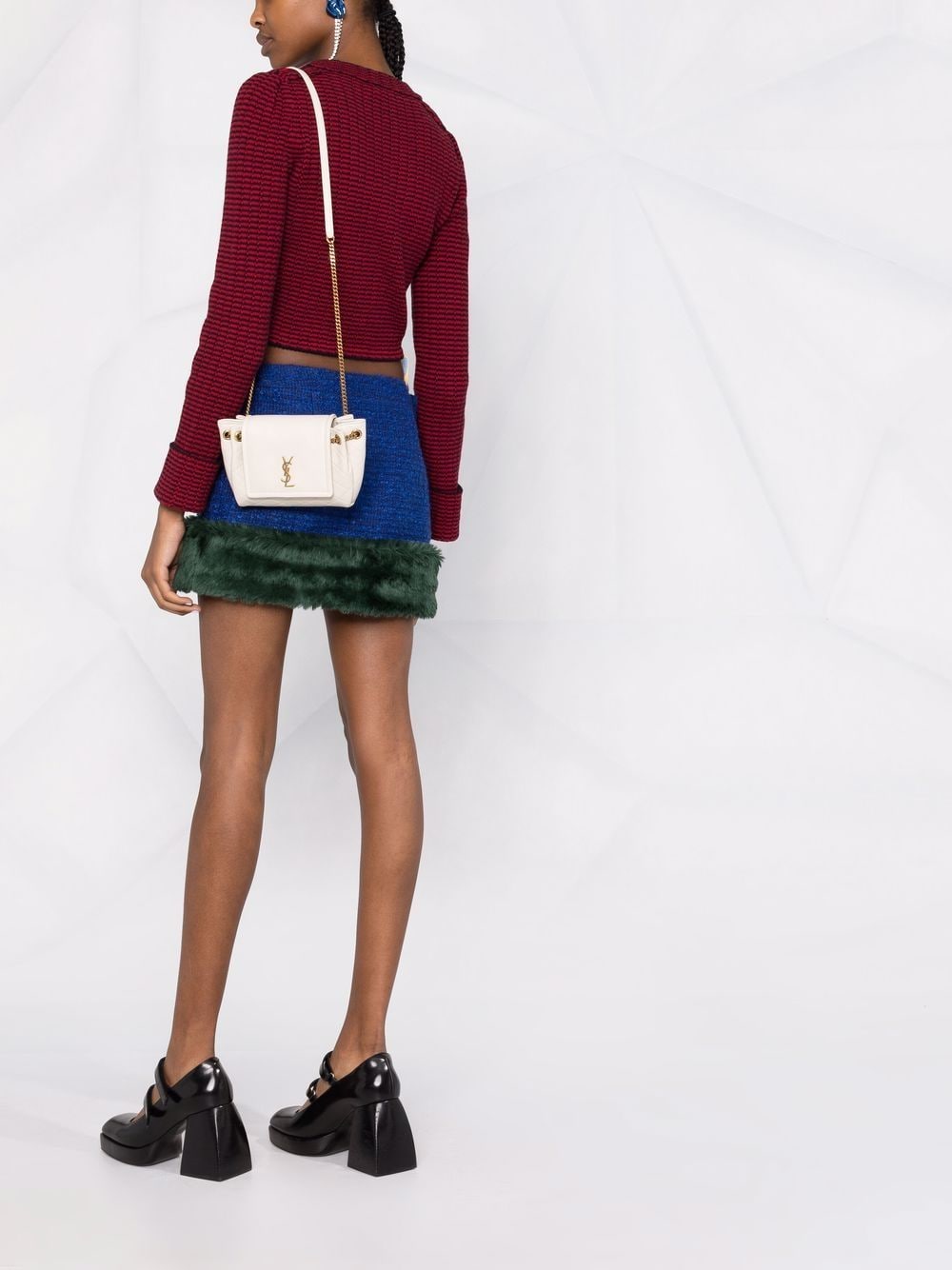 saint laurent Di*m*nd-quilted ysl crossbody bag