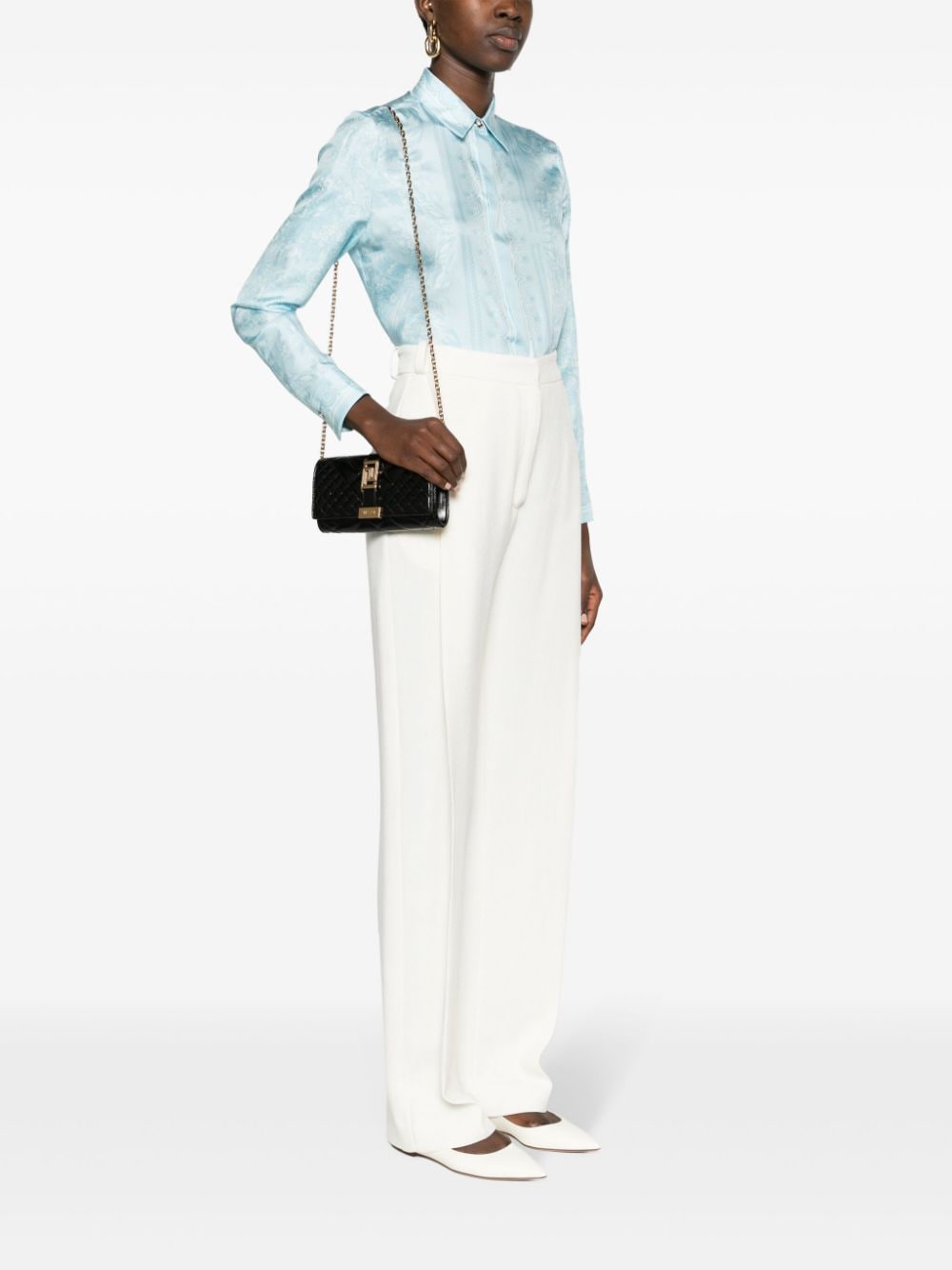 Versace Greca Goddess matelassé clutch bag