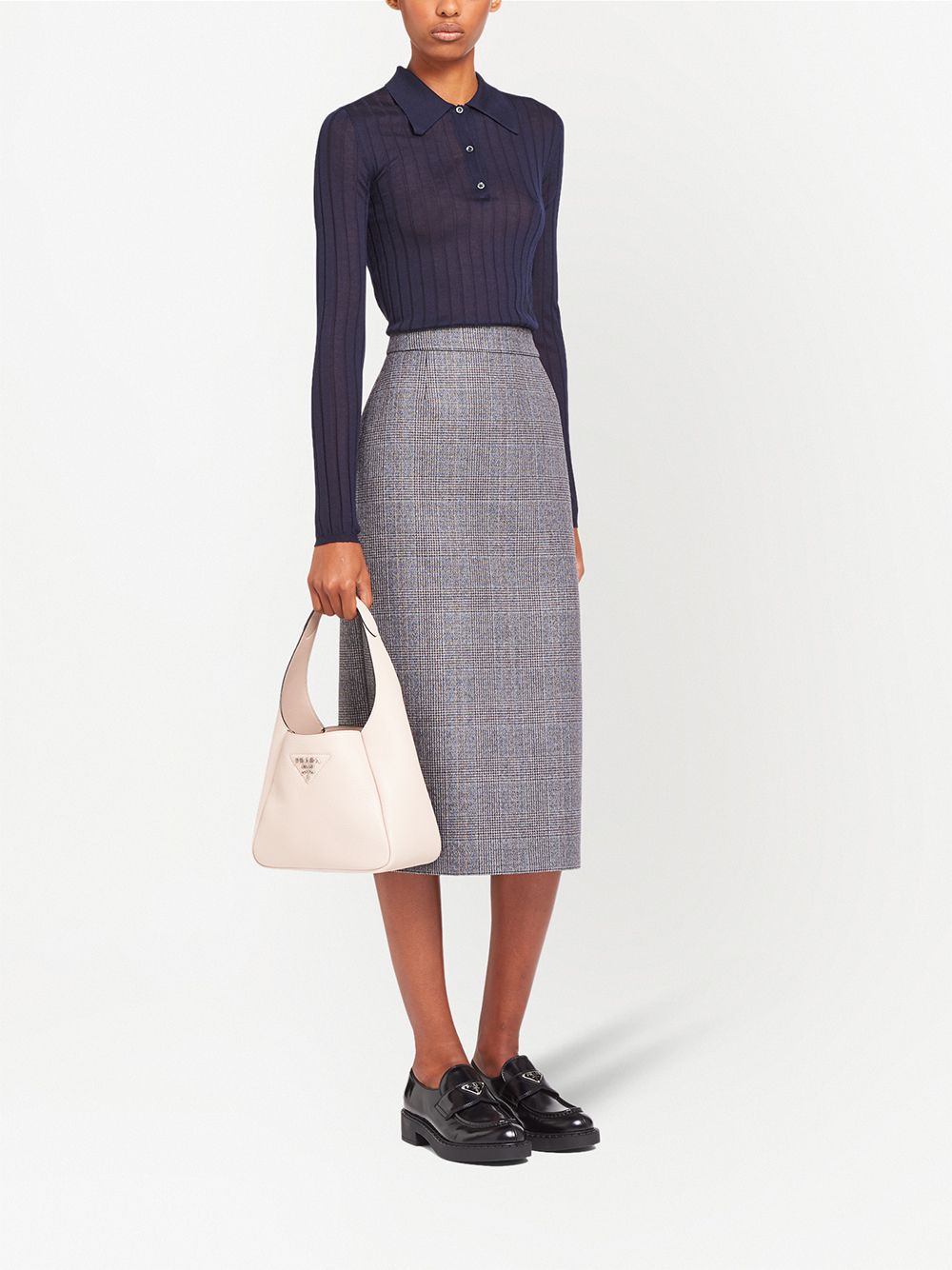 Pra*a logo-lettering shoulder bag