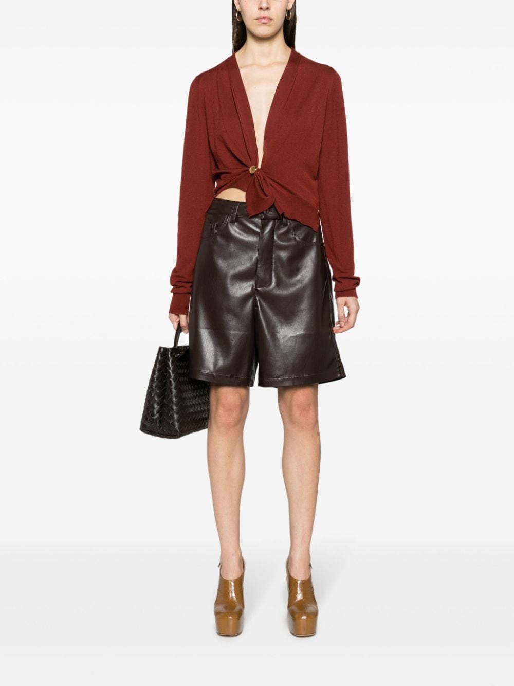 Bo*te*ga ve*ne*ta   asymmetric cropped cardigan