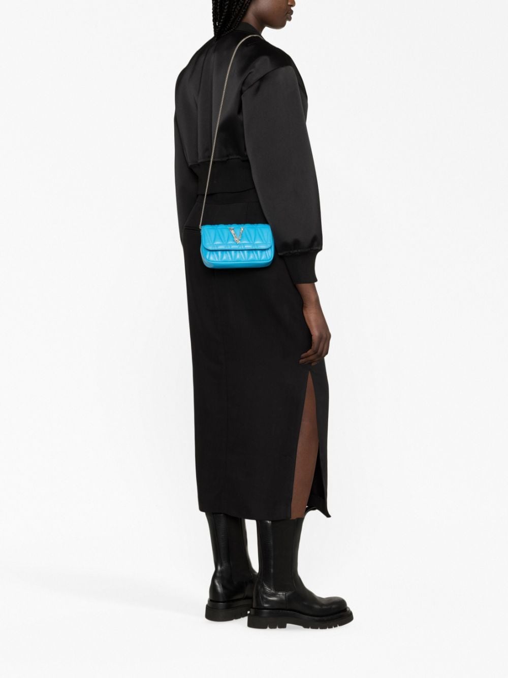 Versace Virtus quilted leather mini bag