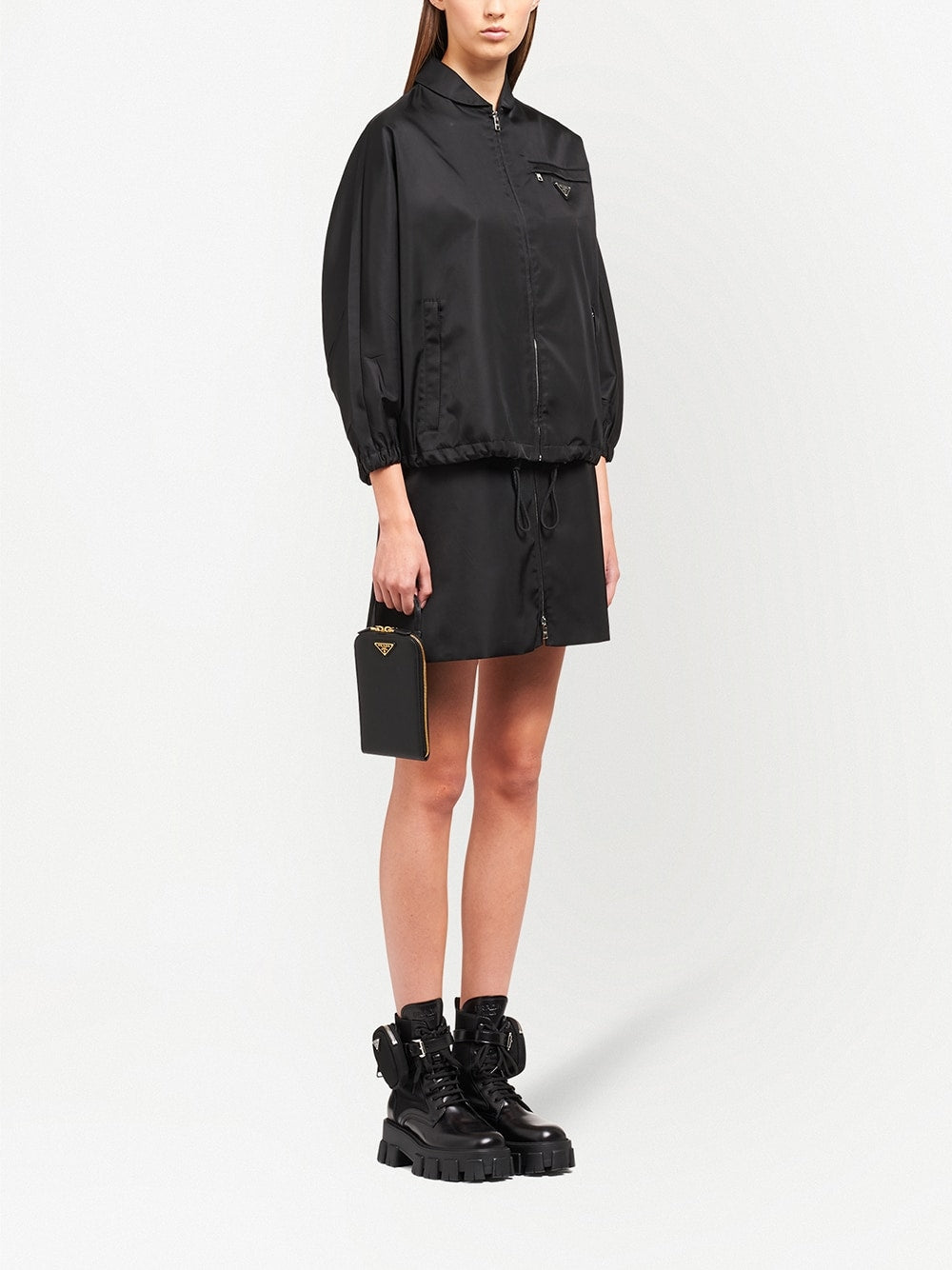 Pra*a logo-plaque mini bag