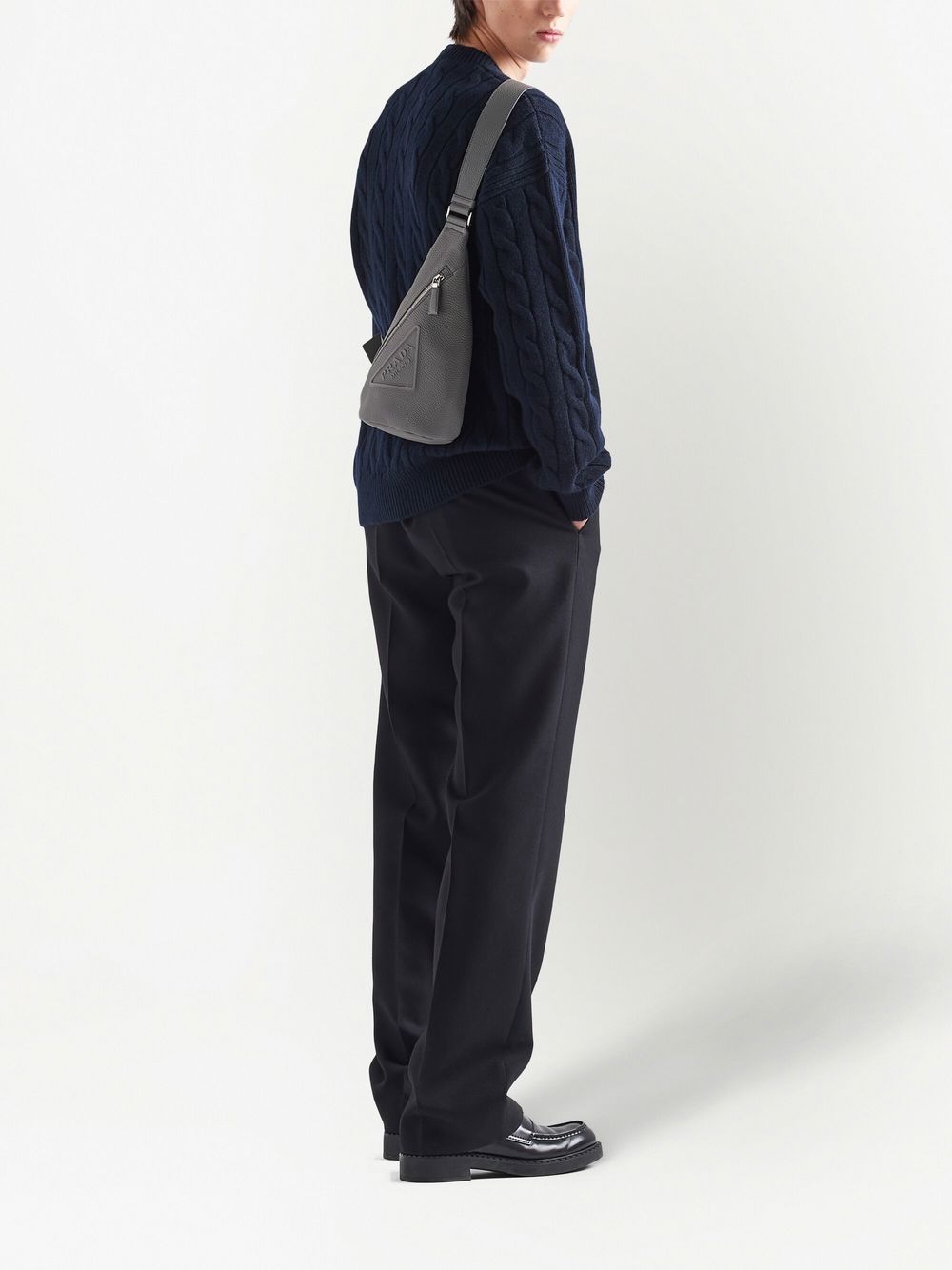 Pra*a Pra*a cross leather crossbody bag