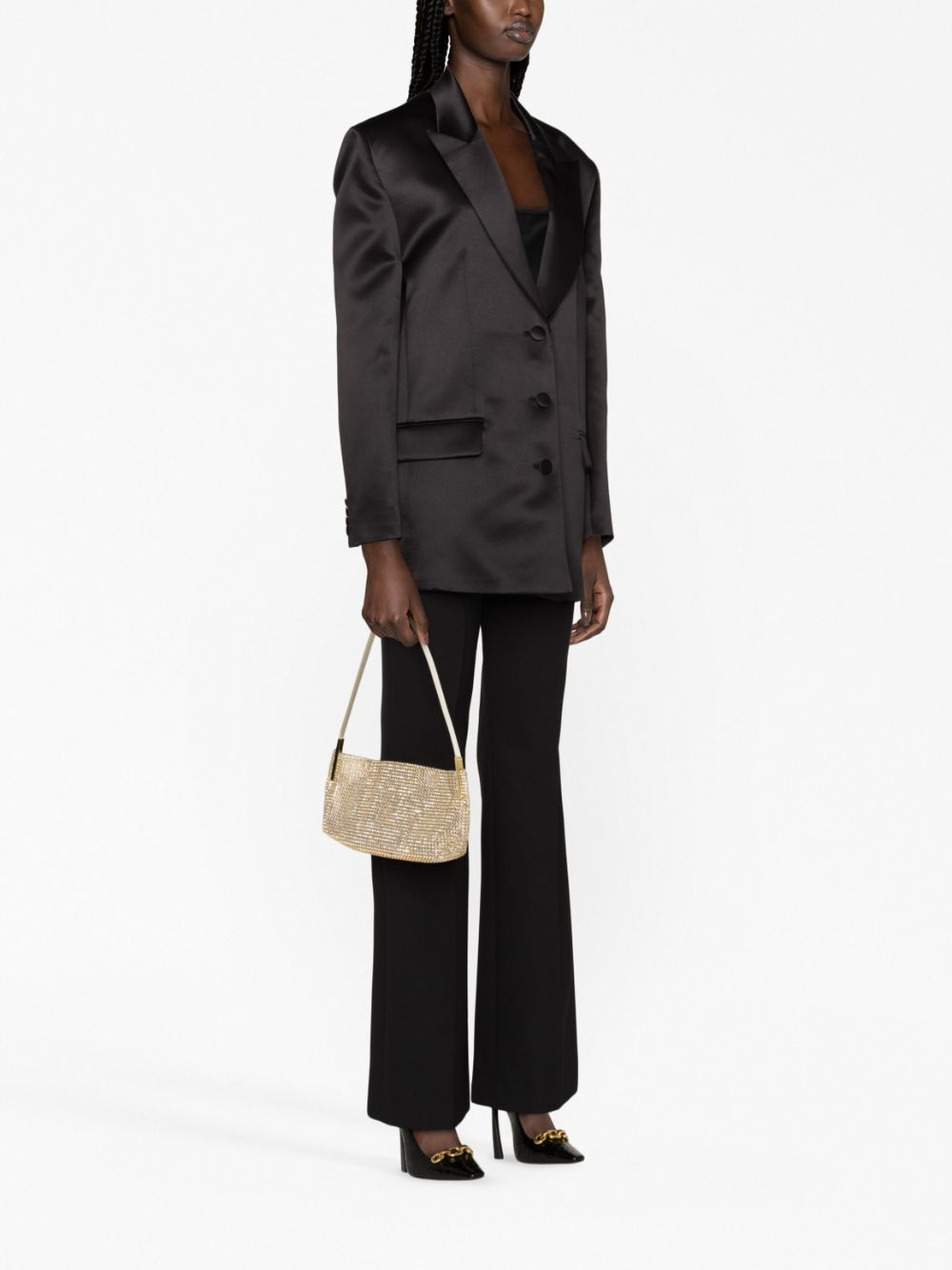 Saint Laurent Suzanne crystal-embellished shoulder bag