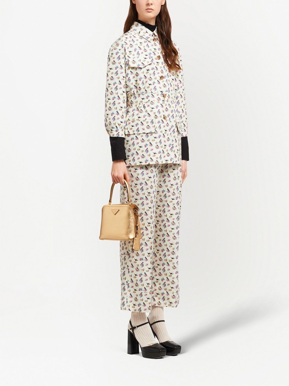 Pra*a logo-detail tote bag