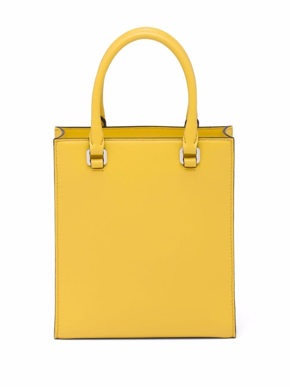 Pra*a logo-embossed tote bag