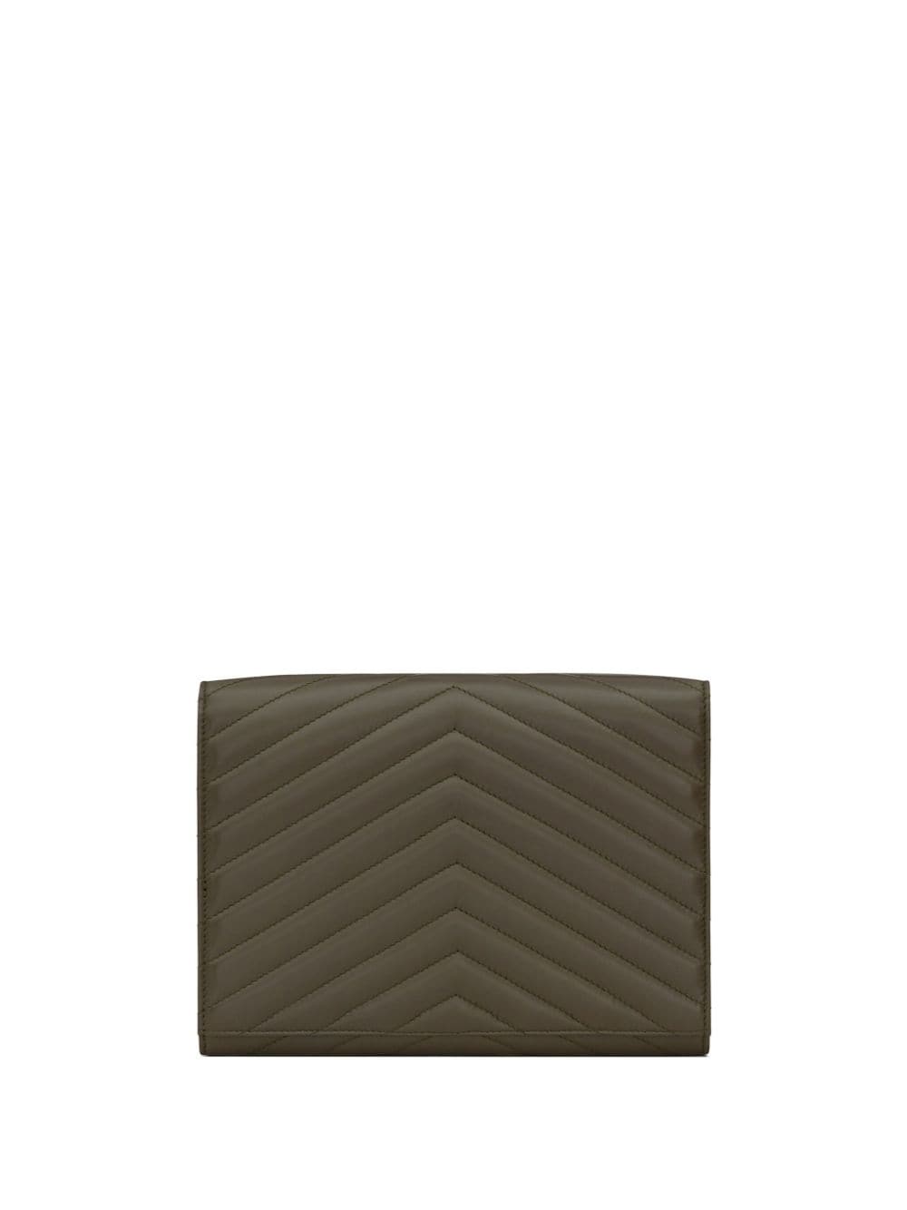 Saint Laurent Cassandre matelassé leather clutch bag