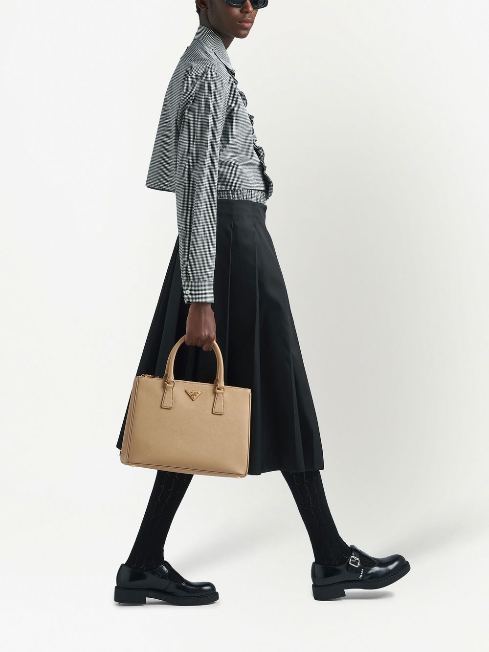 Pra*a large galleria leather tote bag