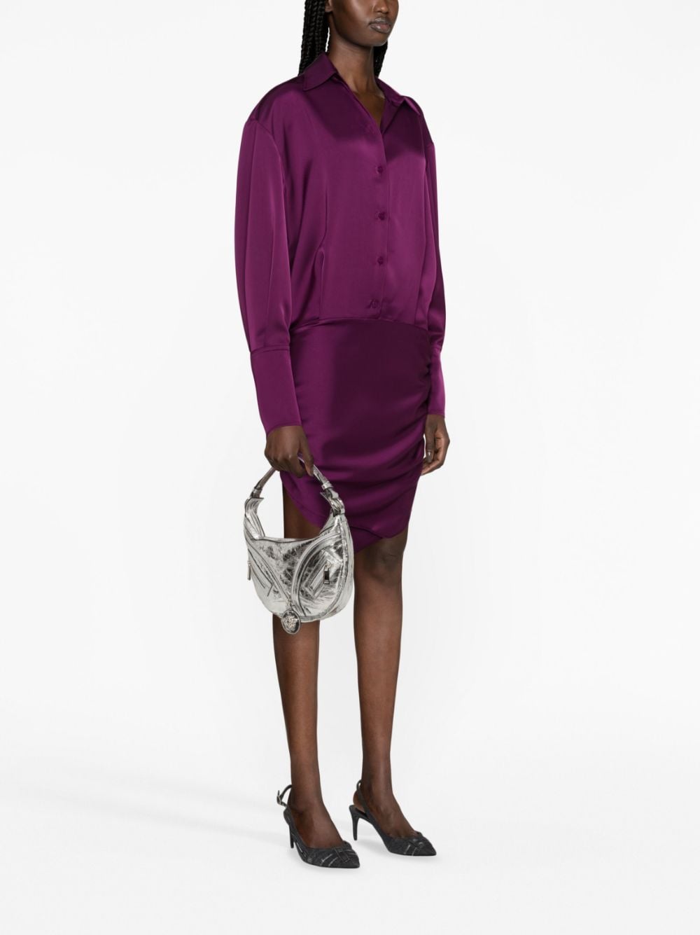 Versace small Repeat metallic shoulder bag