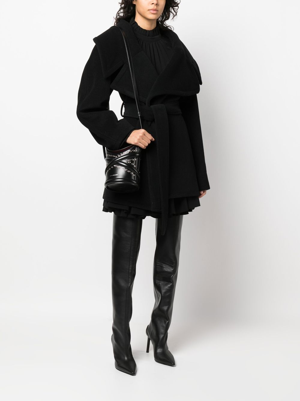 Alexander McQueen The Curve studded crossbody bag