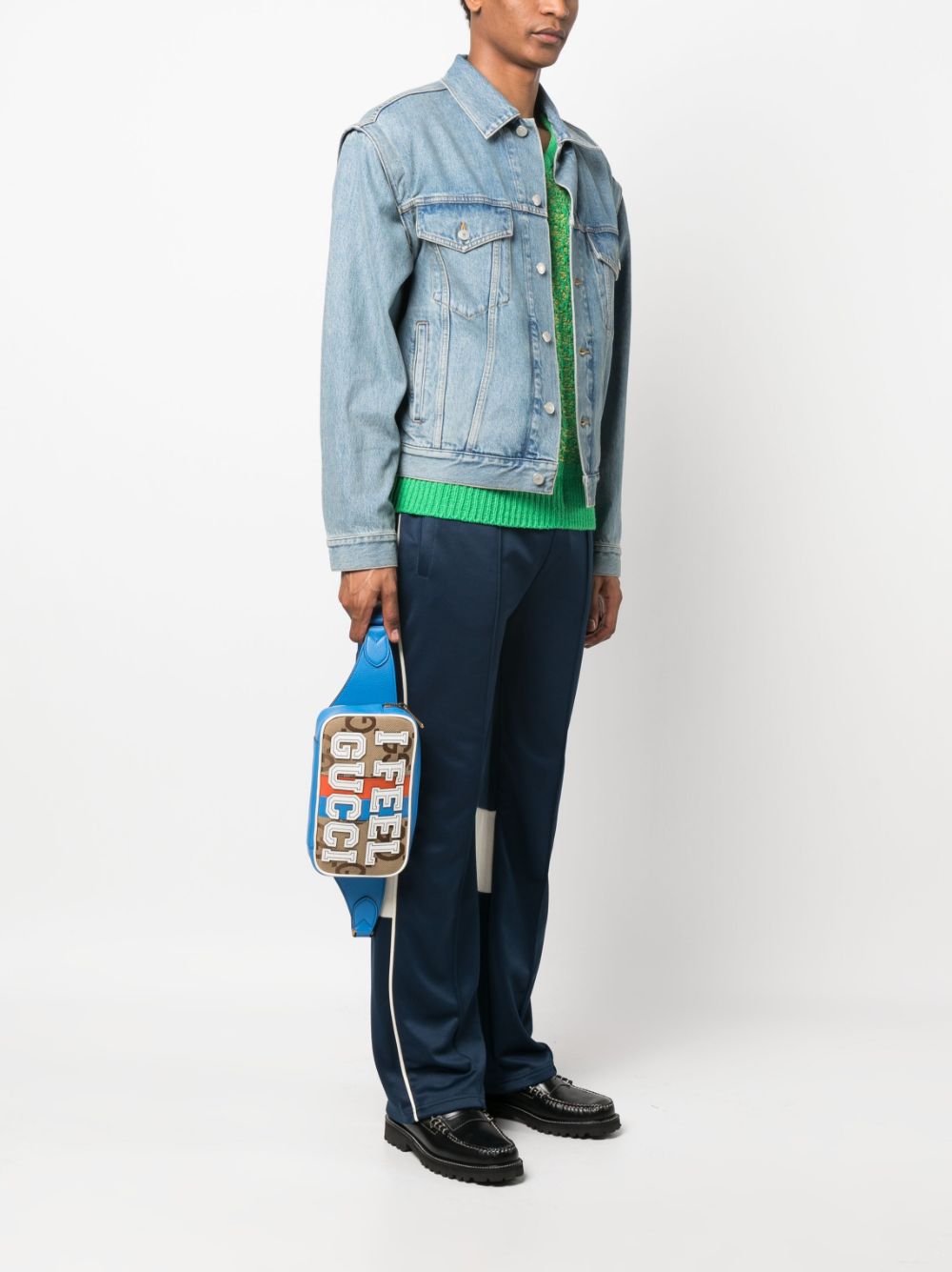 g*u*i gg Di*m*nd-print mini bag