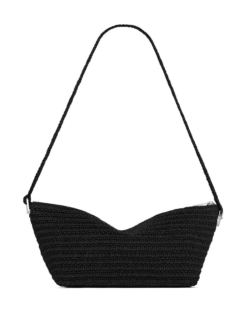 Saint Laurent Le Rafia logo-embroidered shoulder bag