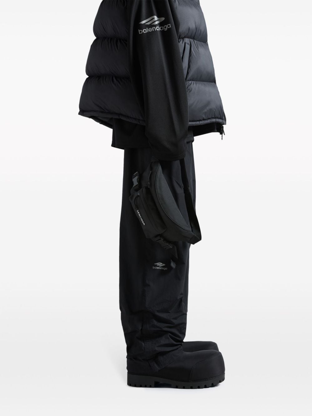 Ba*len*cia*ga logo-appliqué water-repellent beltpack