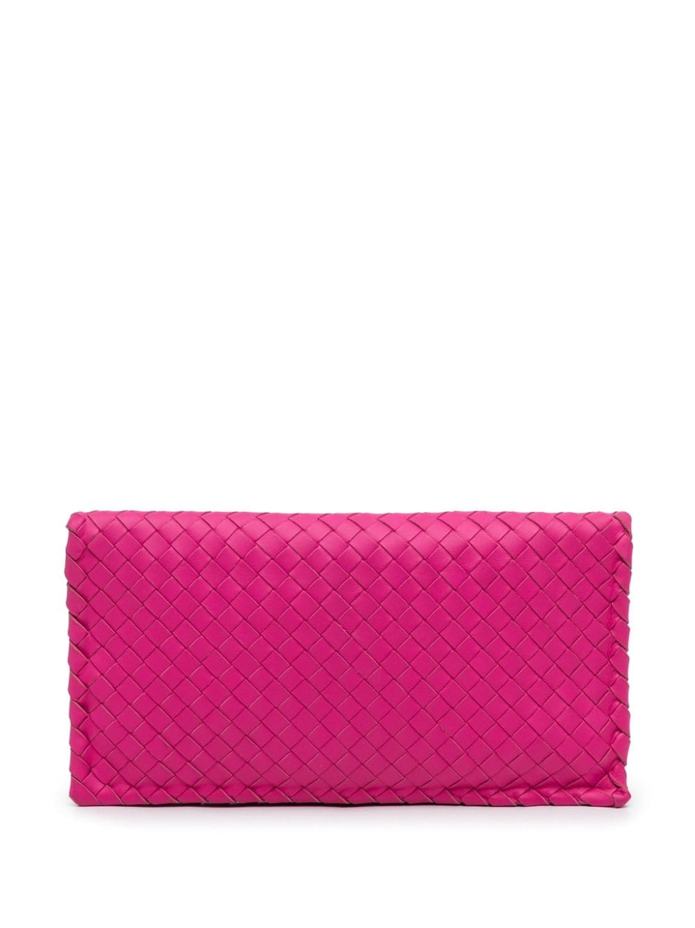 Bo*te*ga ve*ne*ta   2012 intrecciato flap clutch bag