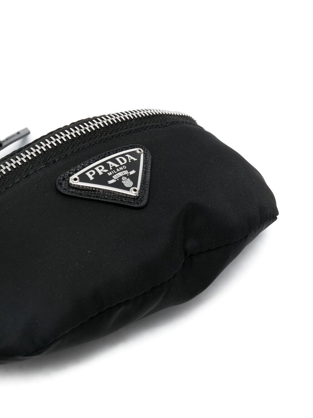 Pra*a small logo-plaque pouch