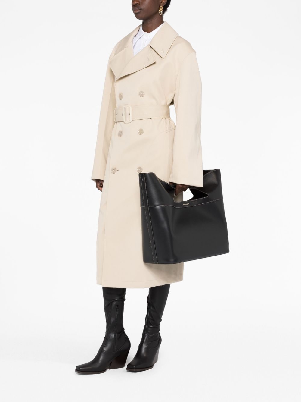 Alexander McQueen The Bow leather tote bag