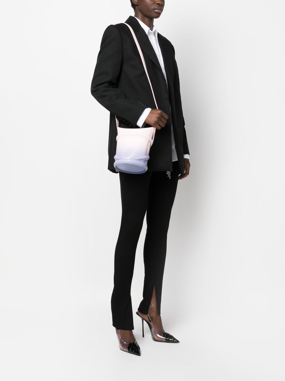 Alexander McQueen gradient-effect bucket bag