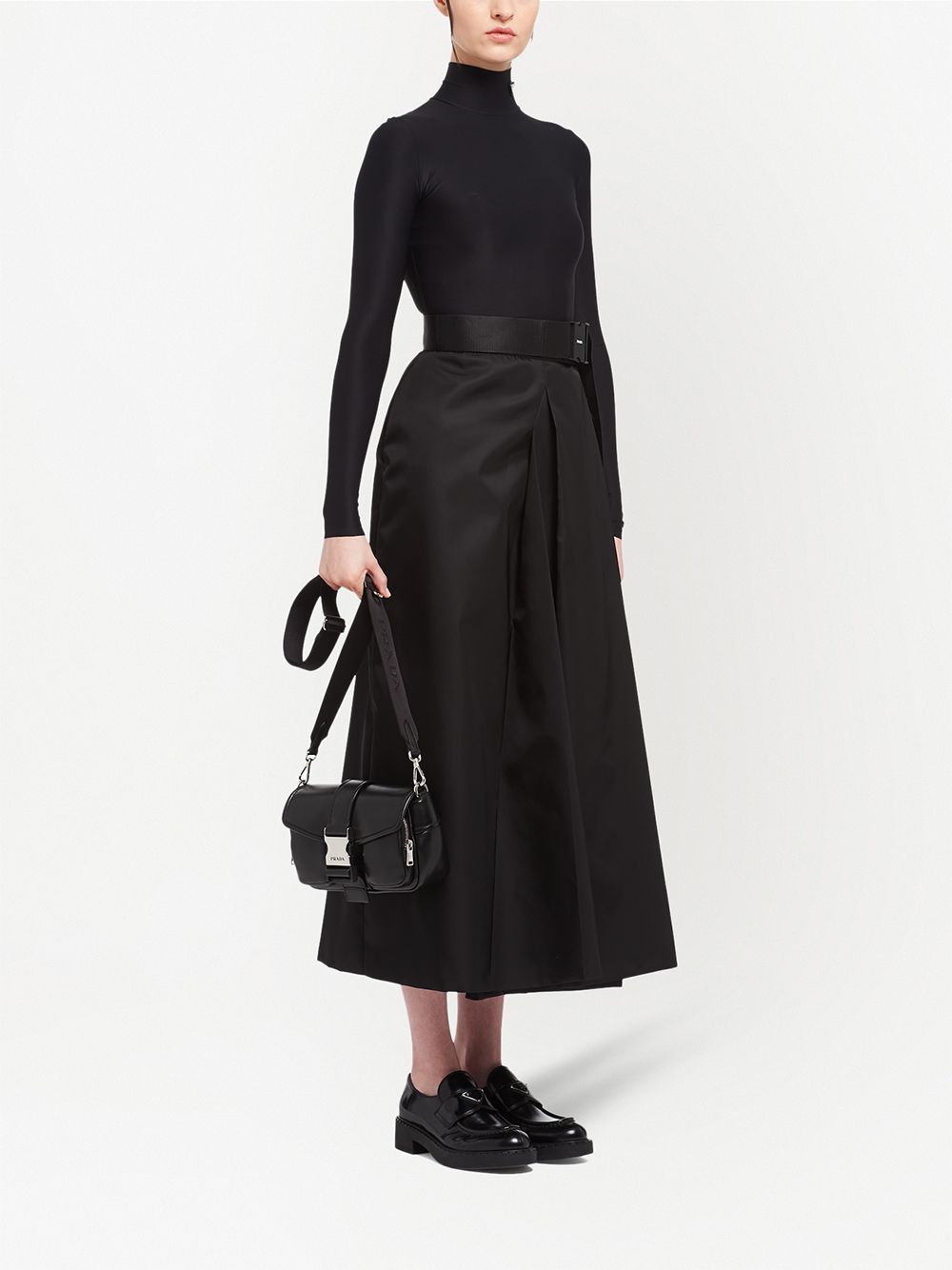 Pra*a pocket nappa leather bag