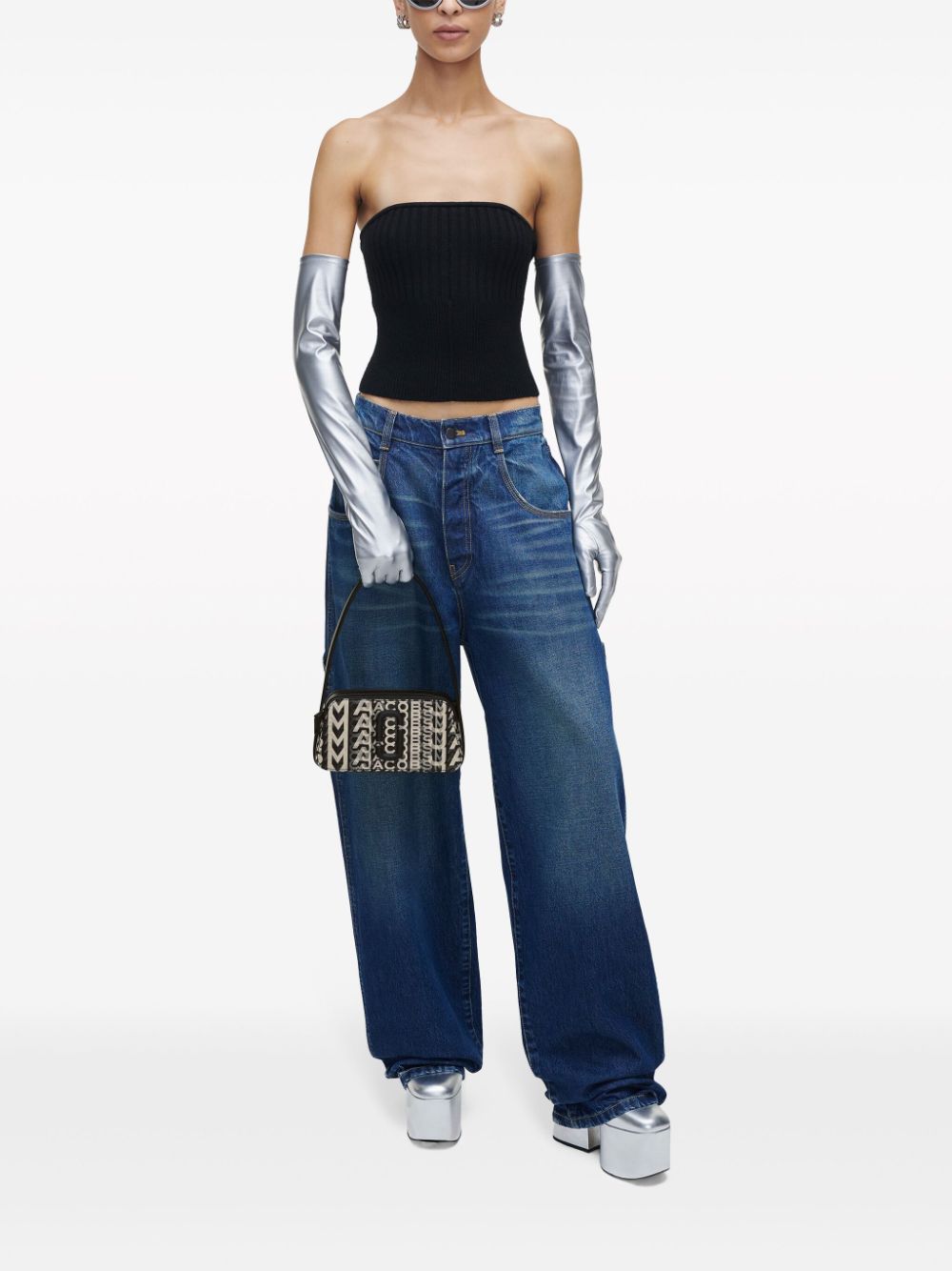 Marc Jacobs The Monogram Slingshot faux-leather shoulder bag