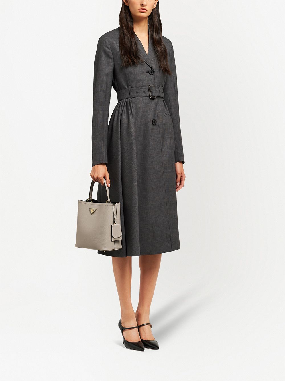 Pra*a medium double saffiano tote bag