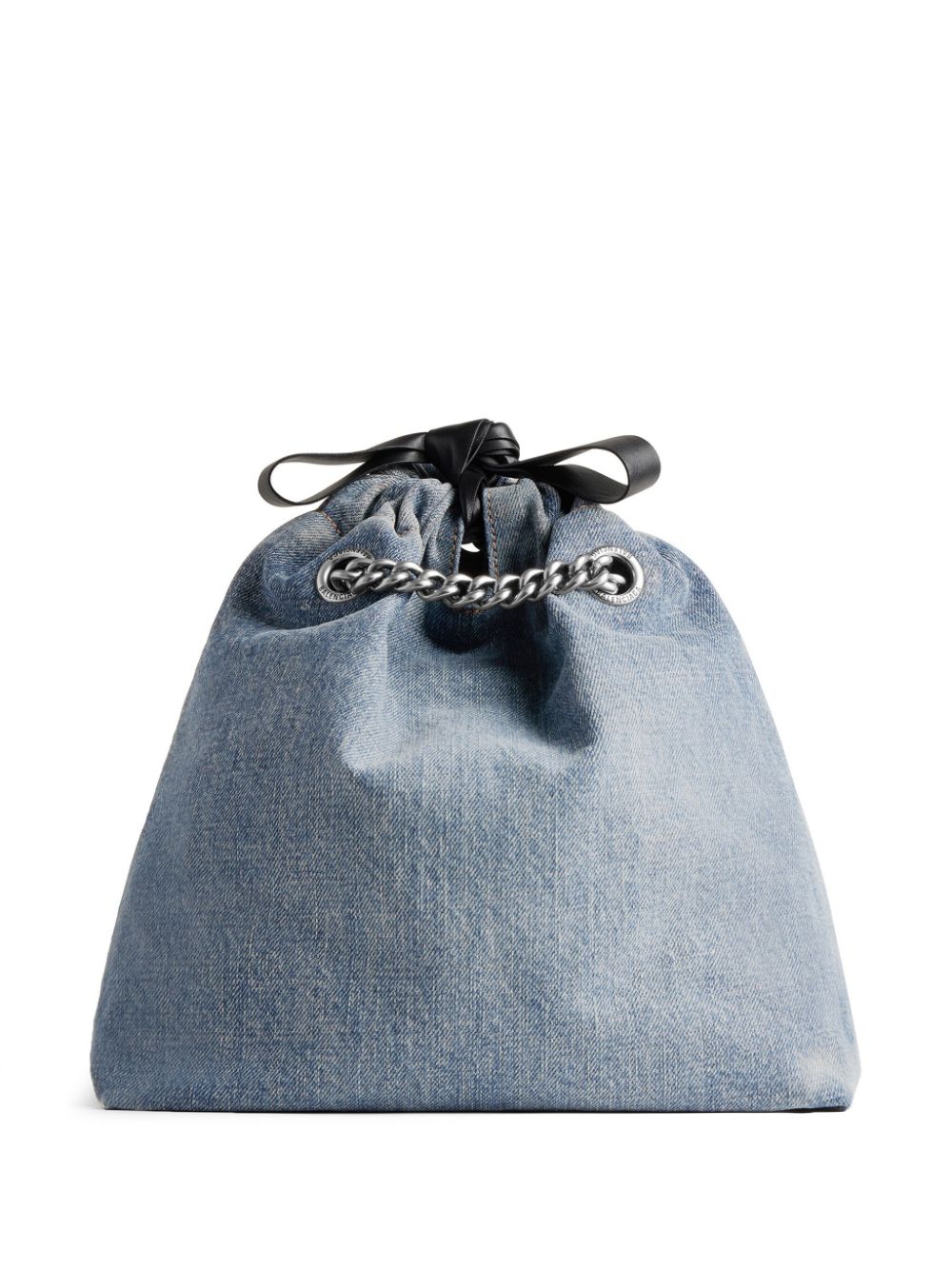 Ba*len*cia*ga small crush denim tote bag