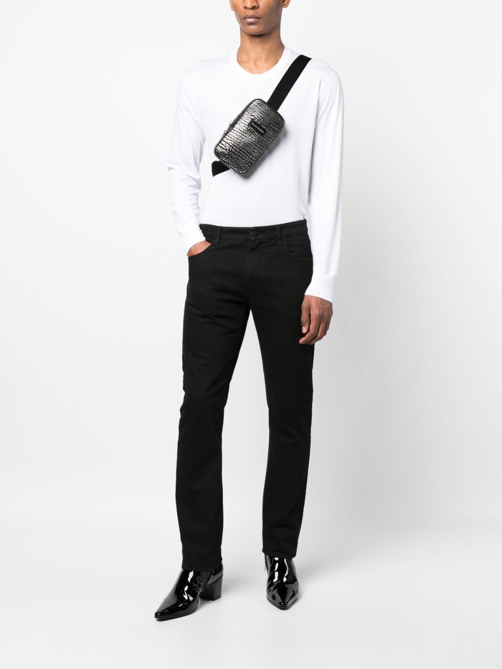 Alexander McQueen leather messenger bag