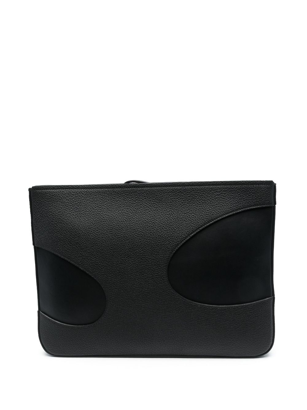 Ferragamo cut-out detail leather portfolio case
